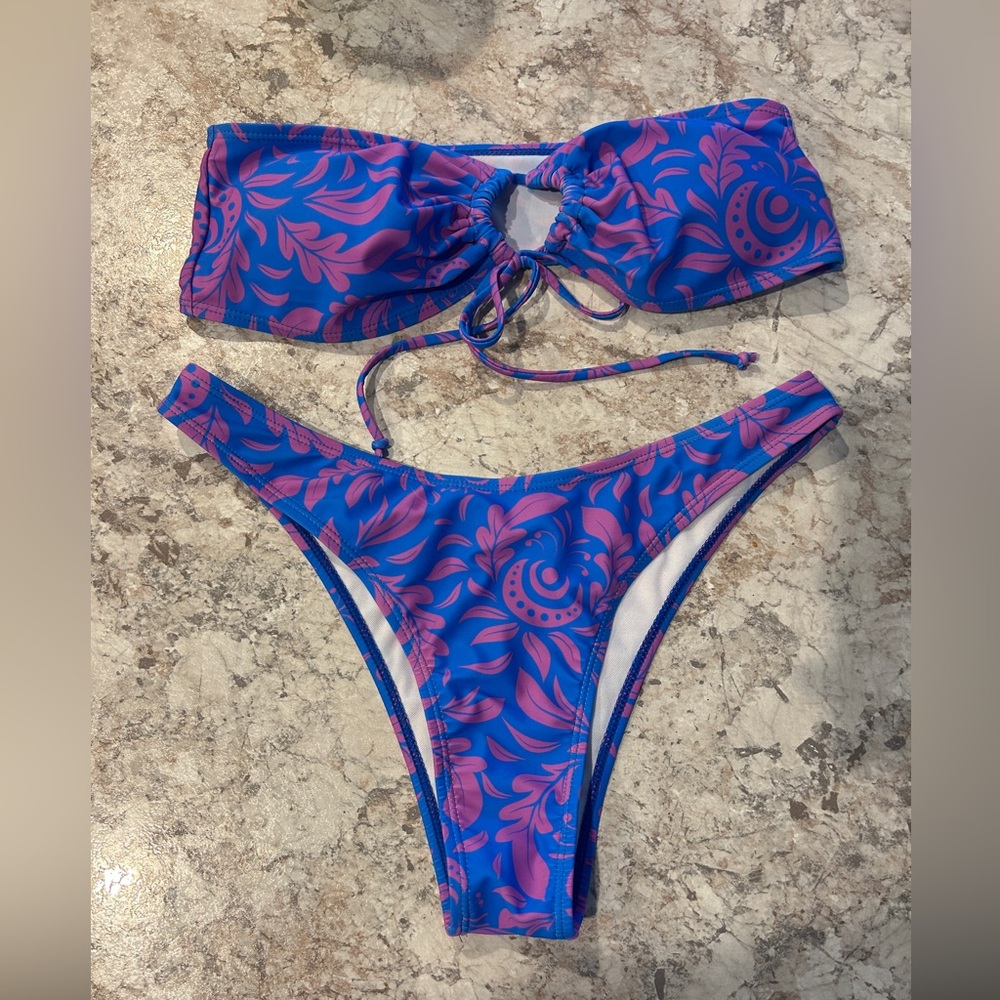 Women Shein Tropical Boho Bikini Large